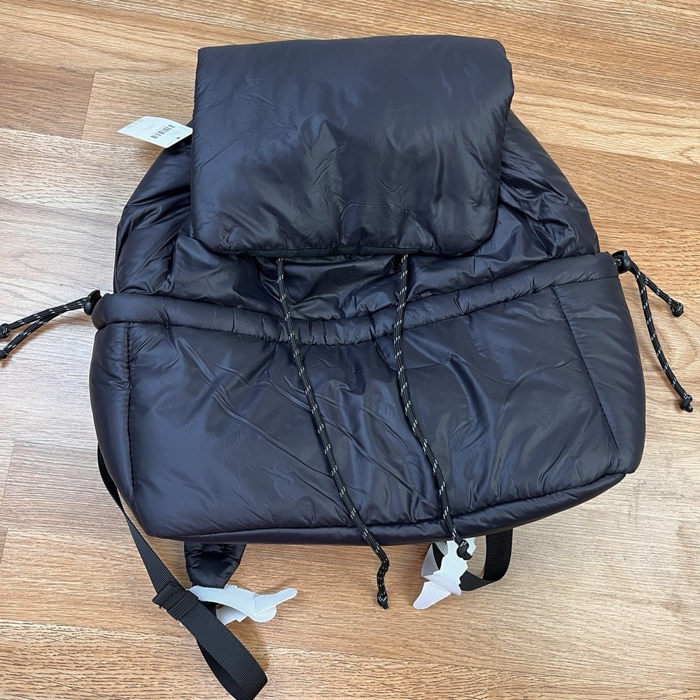Anthropologie Puffer Backpack Black‎ Nylon NEW